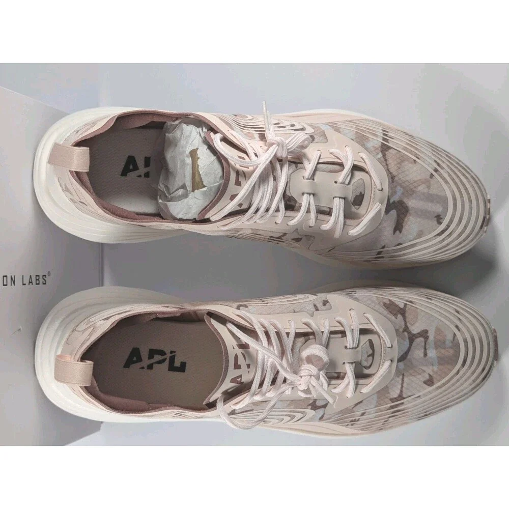 APL Athletic Propulsion Labs Streamline Mens 11.5 Creme Red Beachwood Camo NEW - Picture 9 of 12